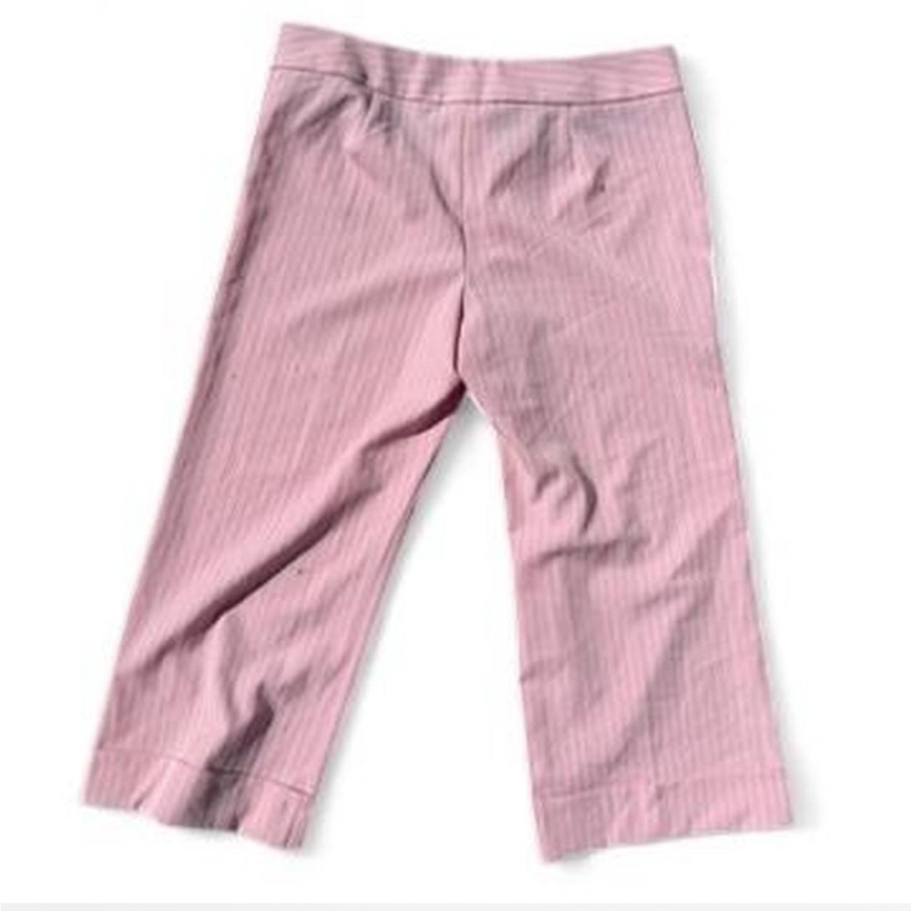 2000s Pink pinstripe cropped pants - Picture 2 of 5